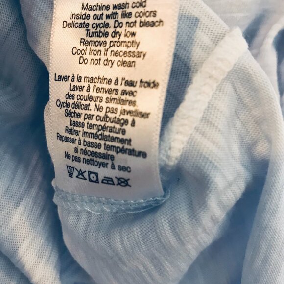 Veronica Beard tank pima cotton women's S baby blue luxury capsule layer coastal - Picture 7 of 7